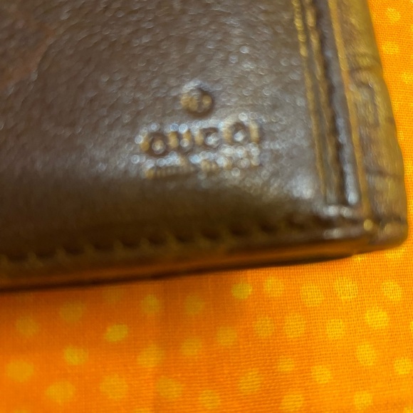 Gucci Guccissma Brown Leather Wallet with bow - Picture 7 of 9